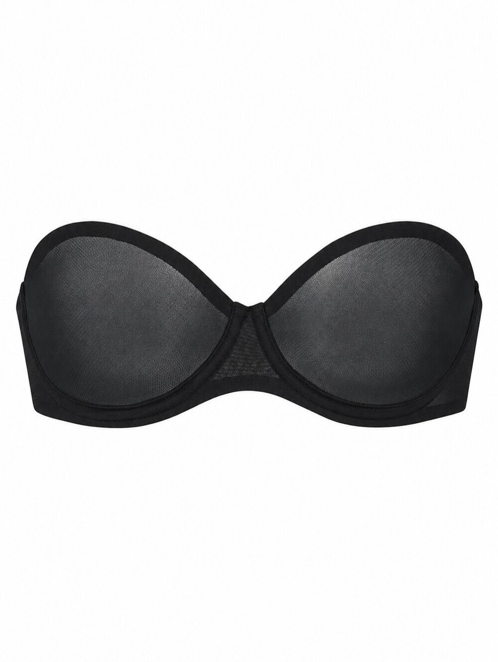 SKIMS Ultra Fine Mesh Underwire Strapless Bra Onyx Black 42H NWT